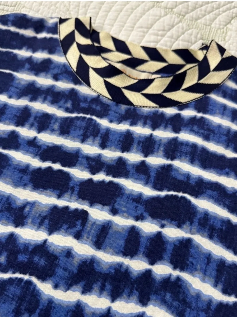 Tory Burch Navy Tie-Dye Hollie Dress-Size M